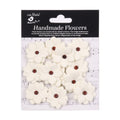 Handmade flowers Ivory Pearl Estela Approx 3Cm 12Pc