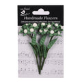 Handmade flowers Ivory Pearl Berry Branch Approx 1.5Cm 3Pc