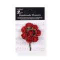 Handmade Flowers Cardinal Red Charlie Approx 2Cm 8Pc
