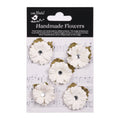 Handmade flowers Ivory Pearl Joy Approx 4Cm 5Pc