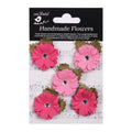 Handmade flowers Precious Pink Joy Approx 4cm 5pc