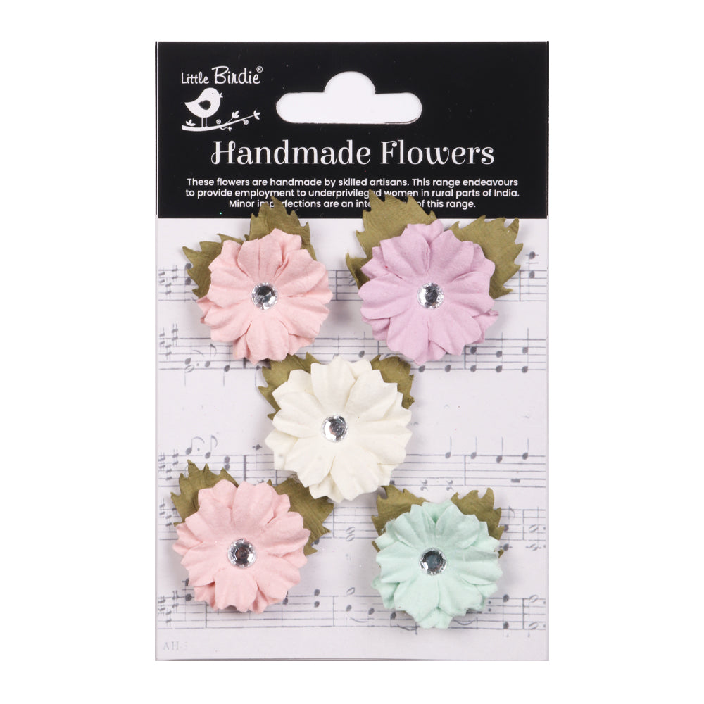 Handmade flowers Fairy Garden Joy Approx 4Cm 5Pc