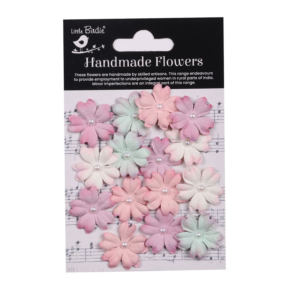 Handmade flowers Fairy Garden Ijra Approx 2.5Cm 15Pc