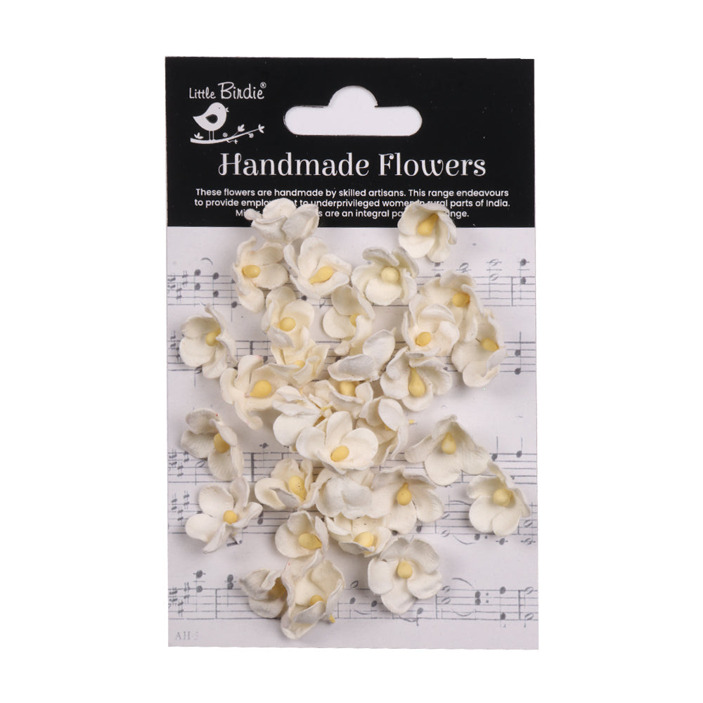 Handmade flowers Ivory Pearl Paula Approx 2.1Cm 30Pc