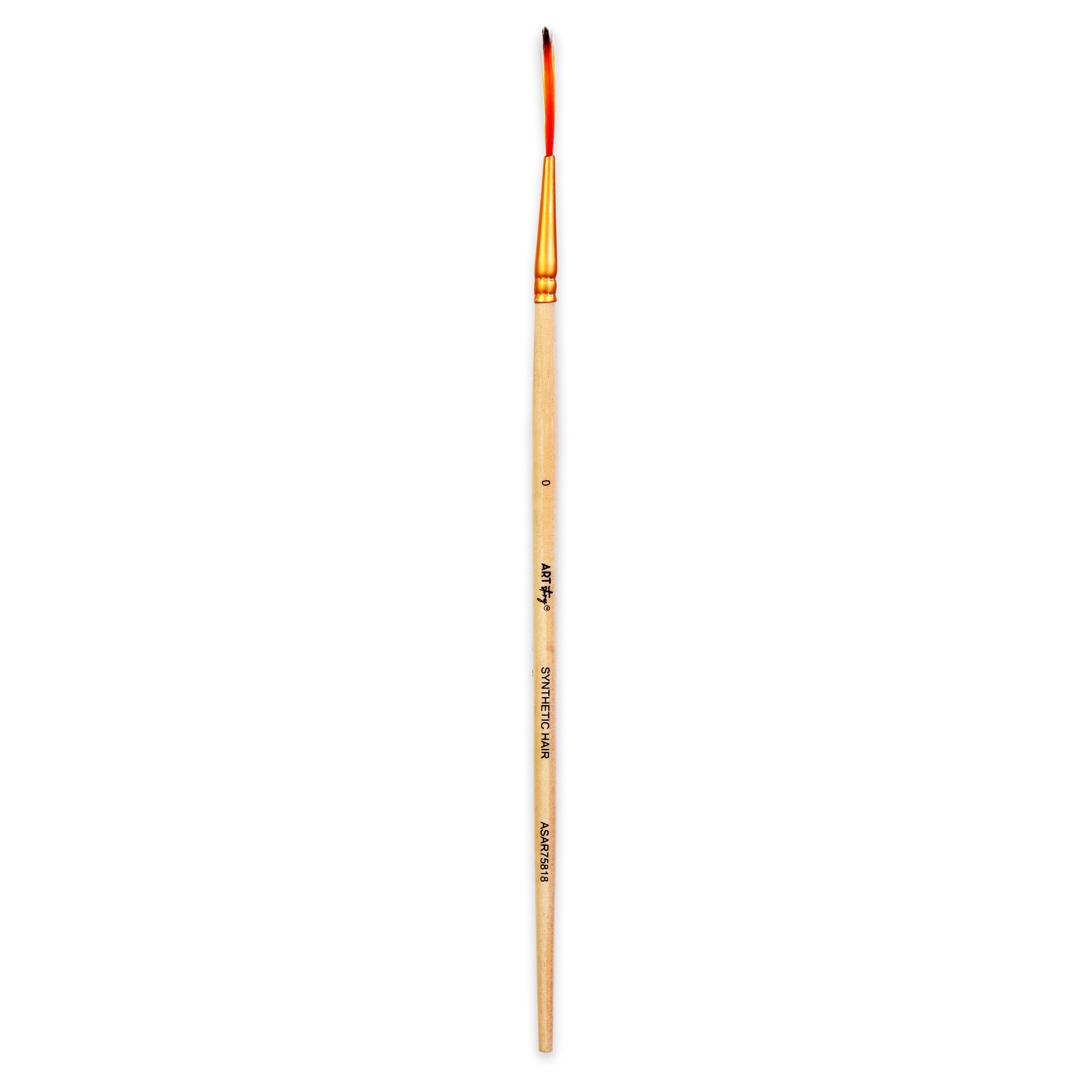 Liner Brush Synthetic Hair Size 0 Handle Length 150mm