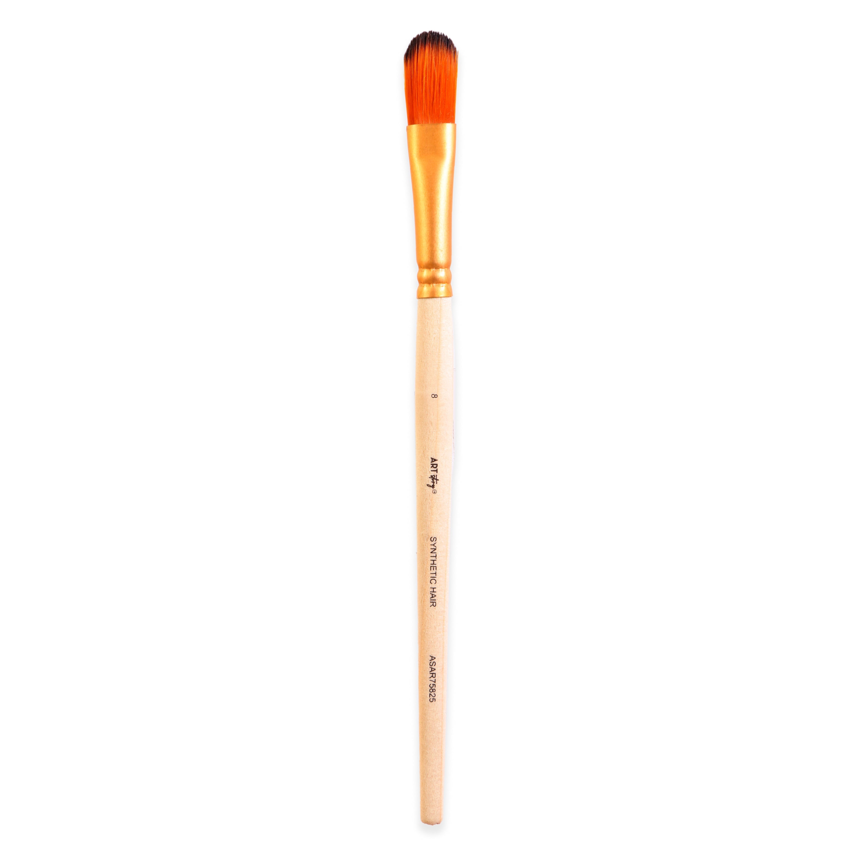 Filbert Brush Synthetic Hair Size 8 Handle Length 150mm