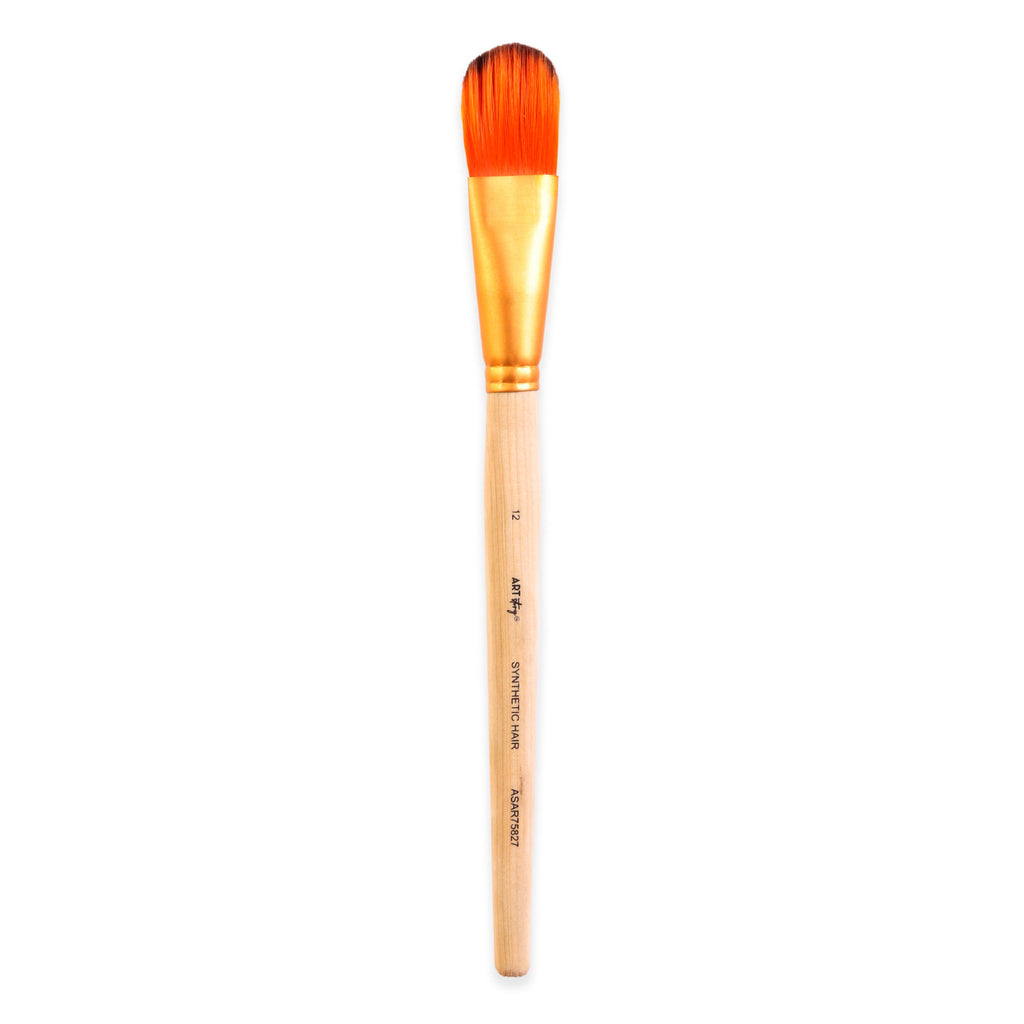 Filbert Brush Synthetic Hair Size 12 Handle Length 150mm