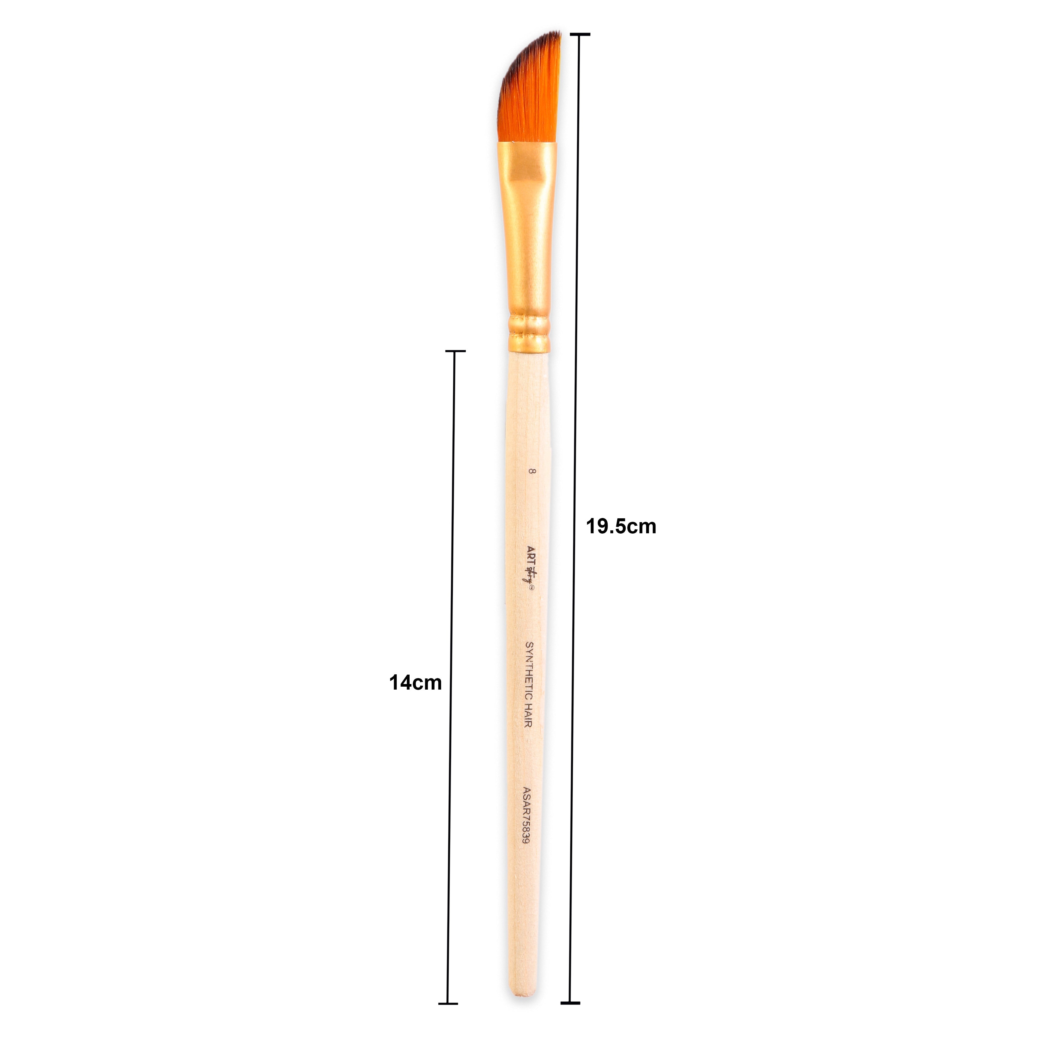 Dagger Brush Synthetic Hair Size 8 Handle Length 150mm