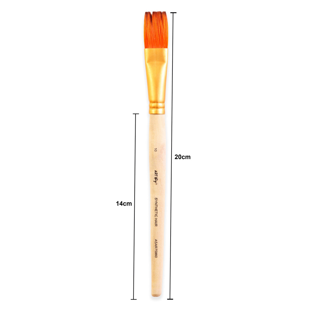 Comb Brush Synthetic Hair Size 10 Handle Length 150mm