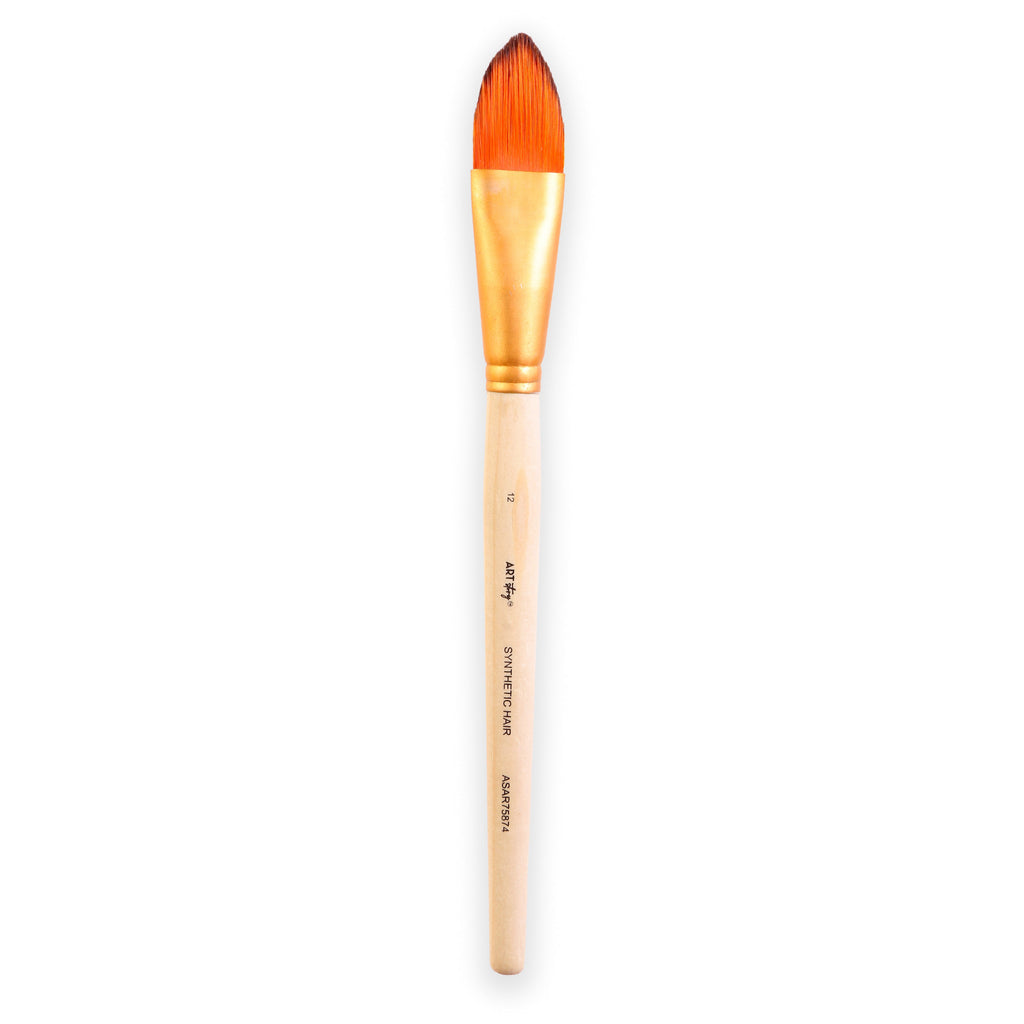 Cat`S Tongue Brush Synthetic Hair Size 12 Handle Length 150mm
