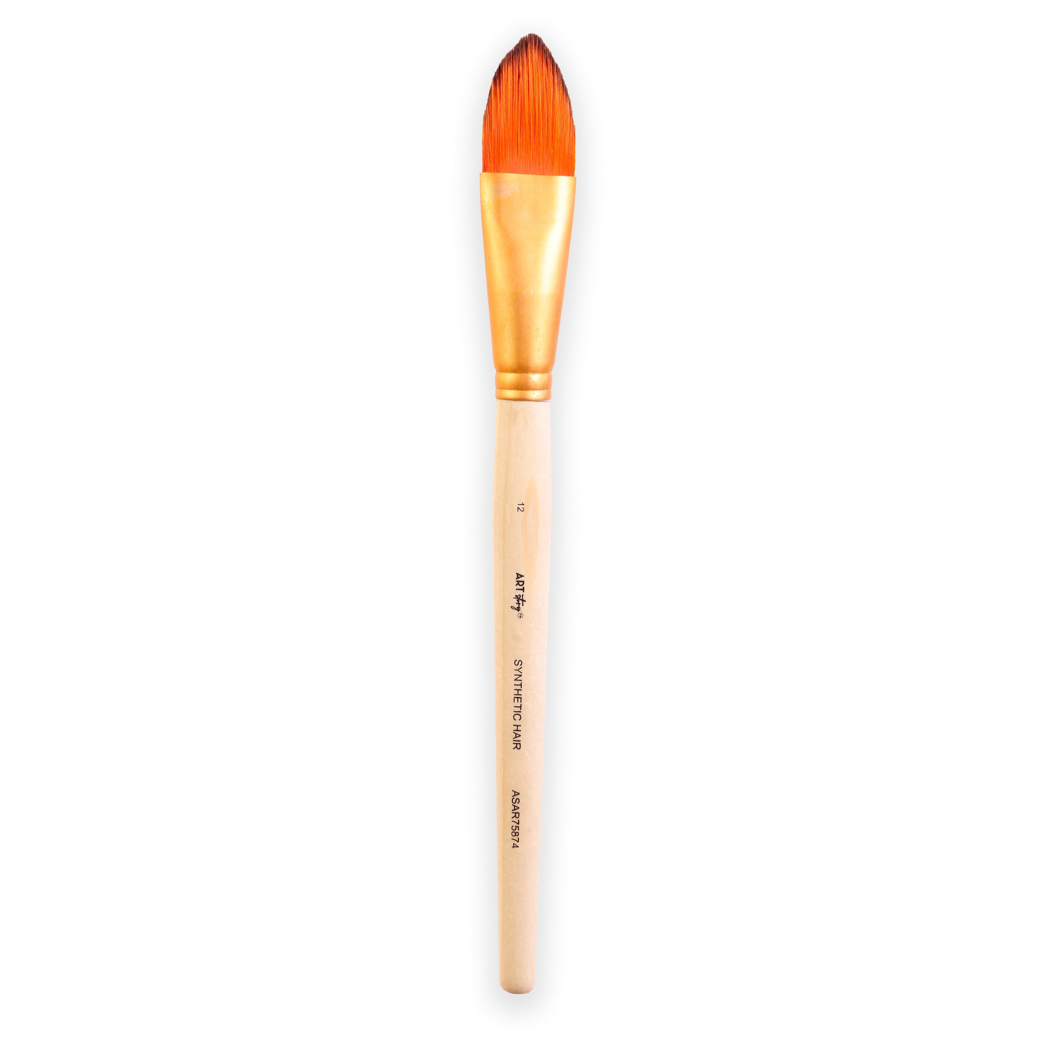 Cat`S Tongue Brush Synthetic Hair Size 12 Handle Length 150mm