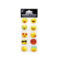 Handmade Resin Stickers - Expressions, 10pc, 1 Sheet