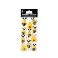 Handmade Resin Stickers - Bee Colony, 19pc, 1 Sheet