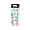 Handmade Resin Stickers - Ocean World, 10pc, 1 Sheet