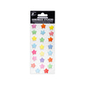 Handmade Resin Stickers - Colourful Stars 23pc, 1 Sheet