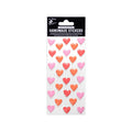 Resin Handmade Sticker Rosy Red Hearts 28pc