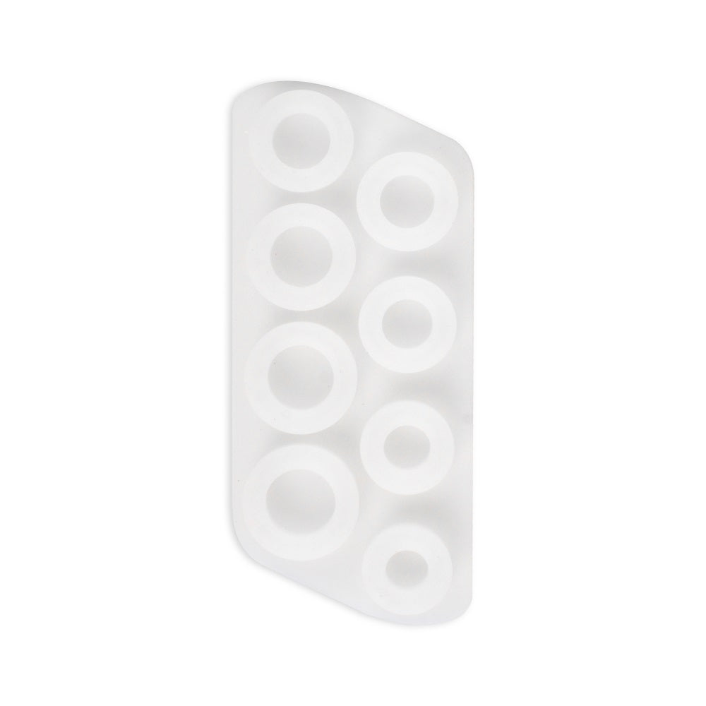 Silicone Mould Assorted Round Finger Rings L5.5 X W2.5inch Approx 1pc