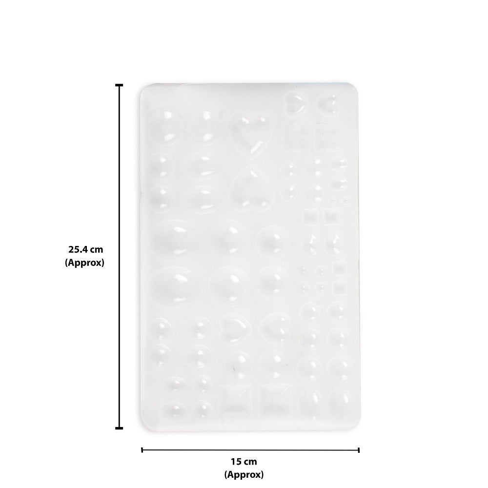 Silicone Mould Assorted Shapes L10 X W6.25inch Approx 1pc