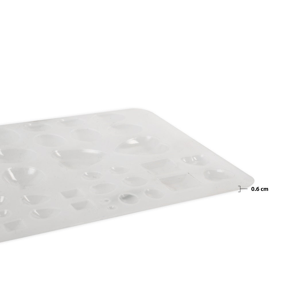 Silicone Mould Assorted Shapes L10 X W6.25inch Approx 1pc