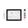 Pre-printed Canvas With Frame Chameleon Painting Kit 5 X 7inch