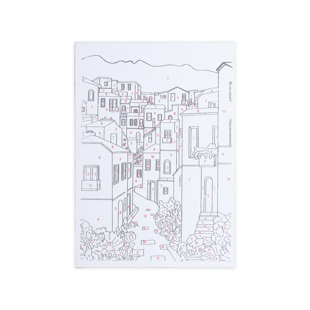 Paint By Numbers - Town Walk | DIY Kit for Creative Learning