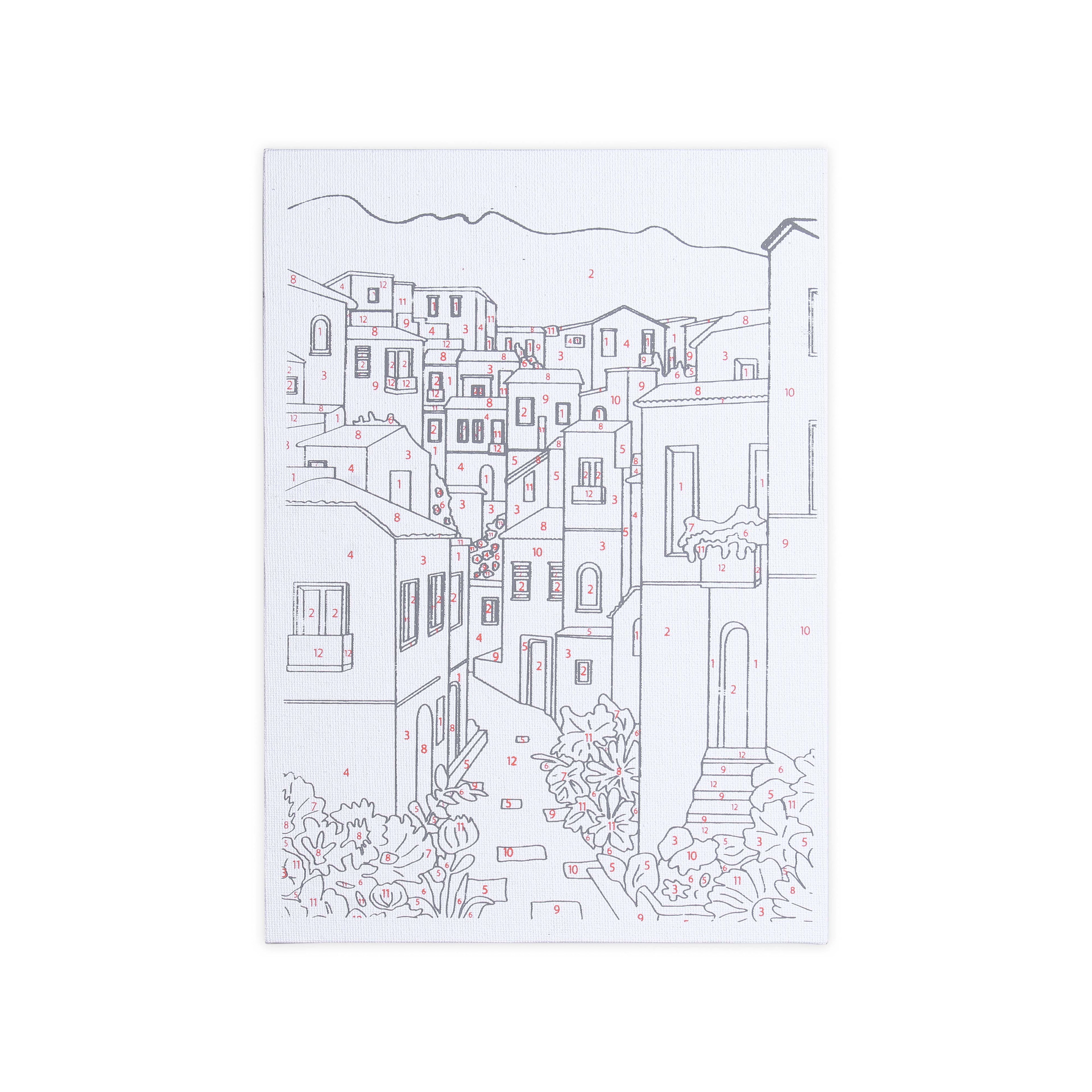 Paint By Numbers - Town Walk | DIY Kit for Creative Learning
