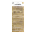 Foil Peel Off Sticker Alphabet Capital Letters Golden 10 X 23cm 1Sheet