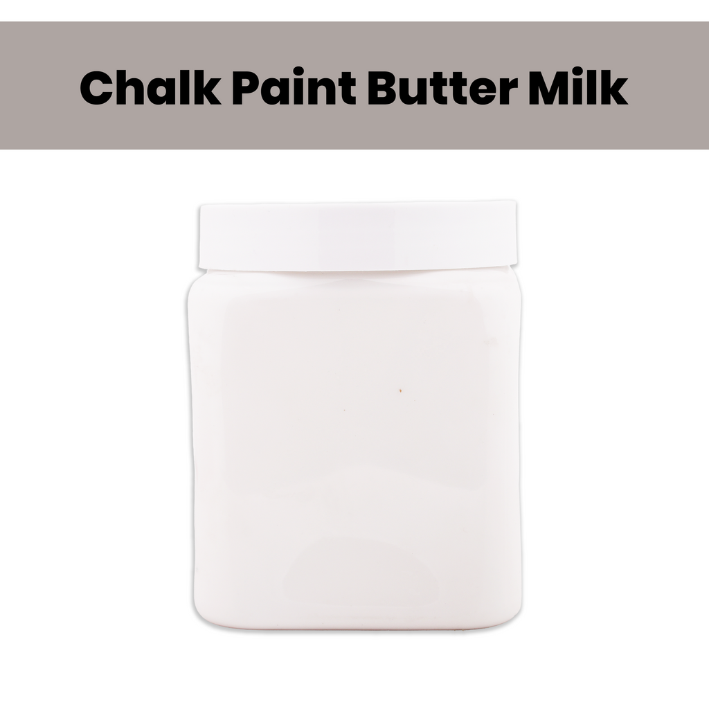 Home Decor Chalk Paint Butter Milk 1Litre X 2 Bottle
