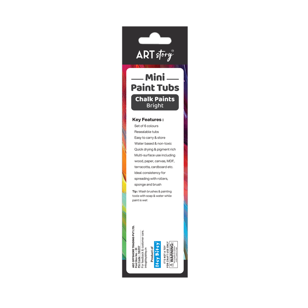 Mini Paint Tubs Chalk Paint Bright 6ml x 6 shades