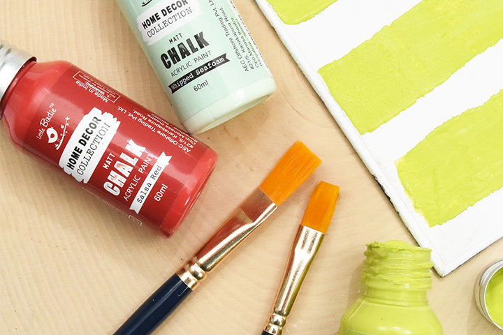 Home Decor Chalk Paint Kit 6Pcs X 60ml - Brights