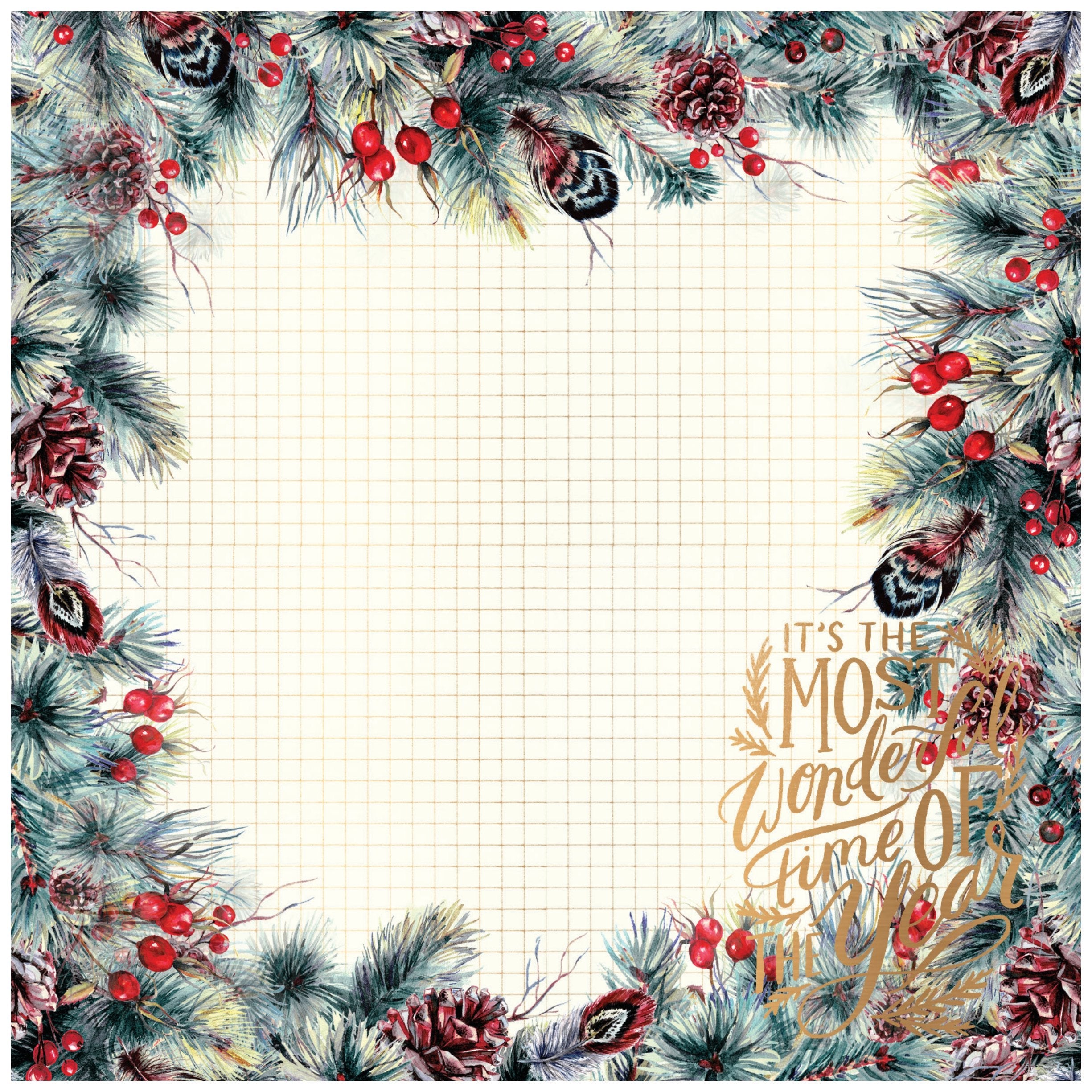Paper Pack Christmas Magic 12 X 12inch 250gsm 12Sheet