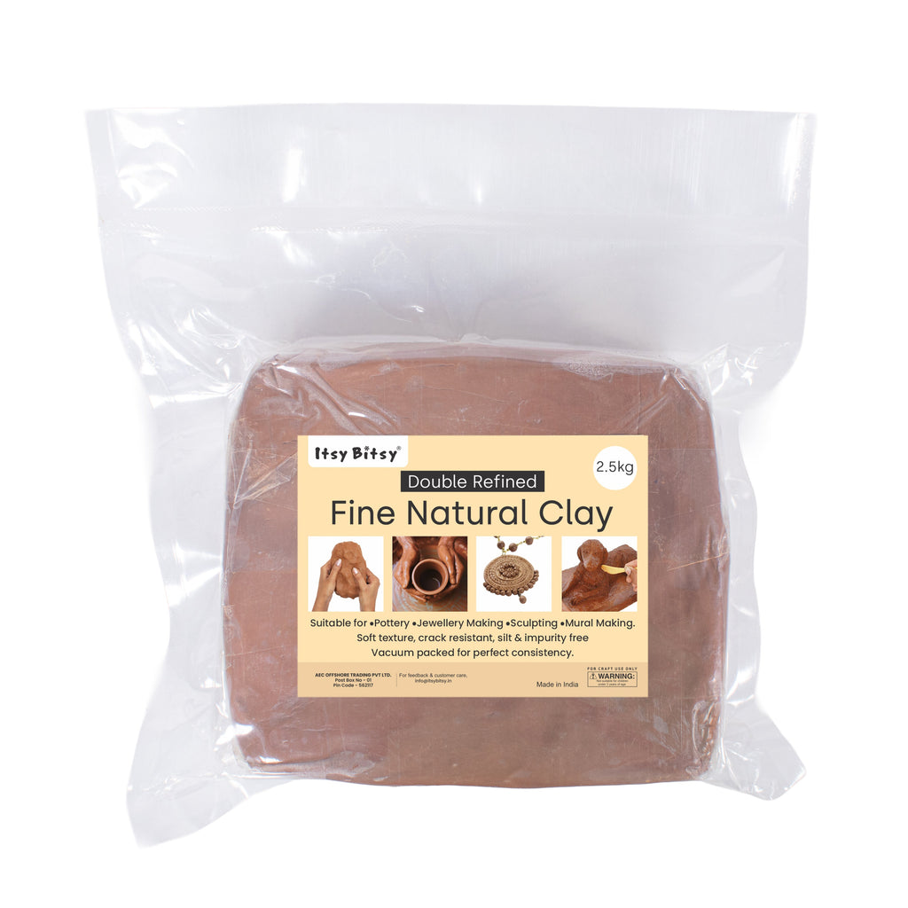 Premium Natural Clay 2.5Kg | Eco-Friendly & Filtered