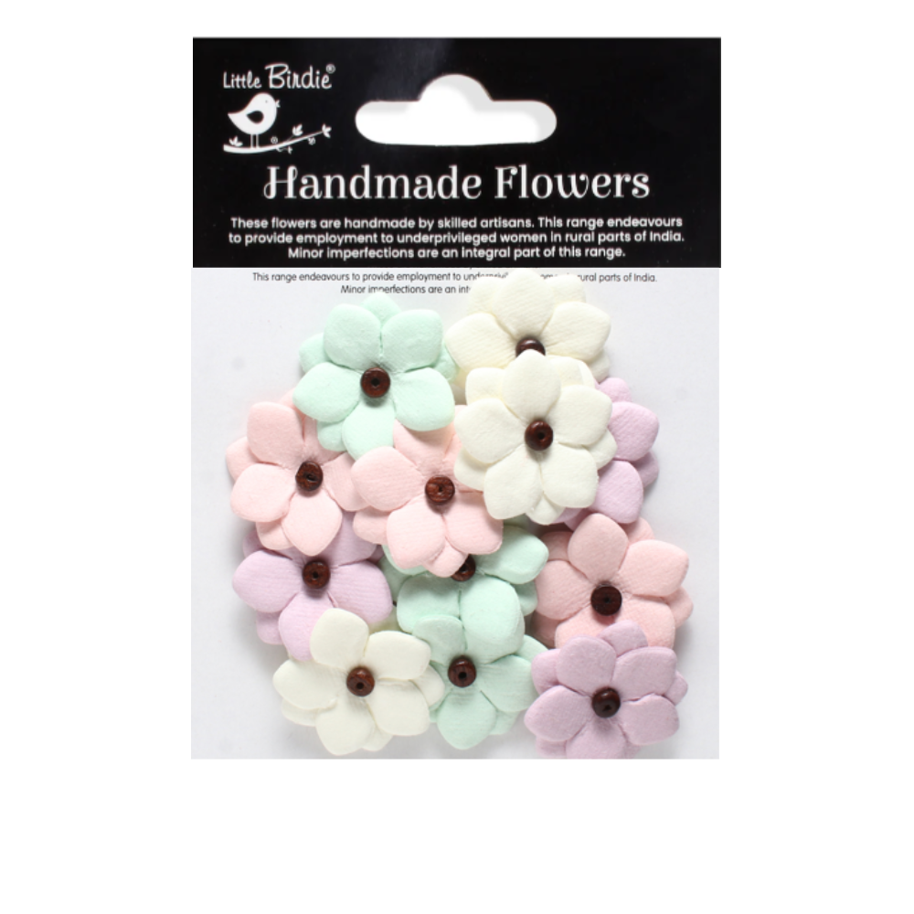 Handmade Flowers Fairy Garden Estela Approx 3Cm 12Pc