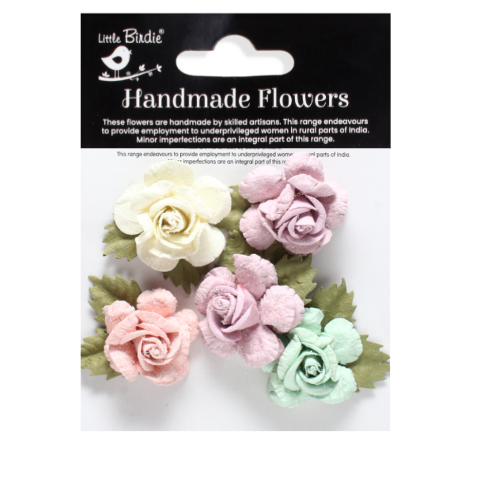 Handmade Flowers Fairy Garden Karin Approx 4.5Cm 5Pc