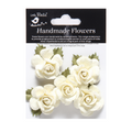 Handmade Flowers Ivory Pearl Karin Approx 4.5Cm 5Pc