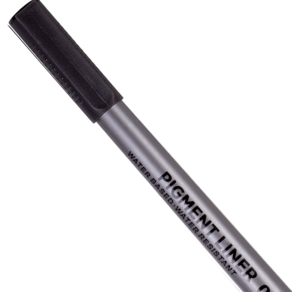 Pigment Fineliner Water Based Black 0.05mm Tip 1pc