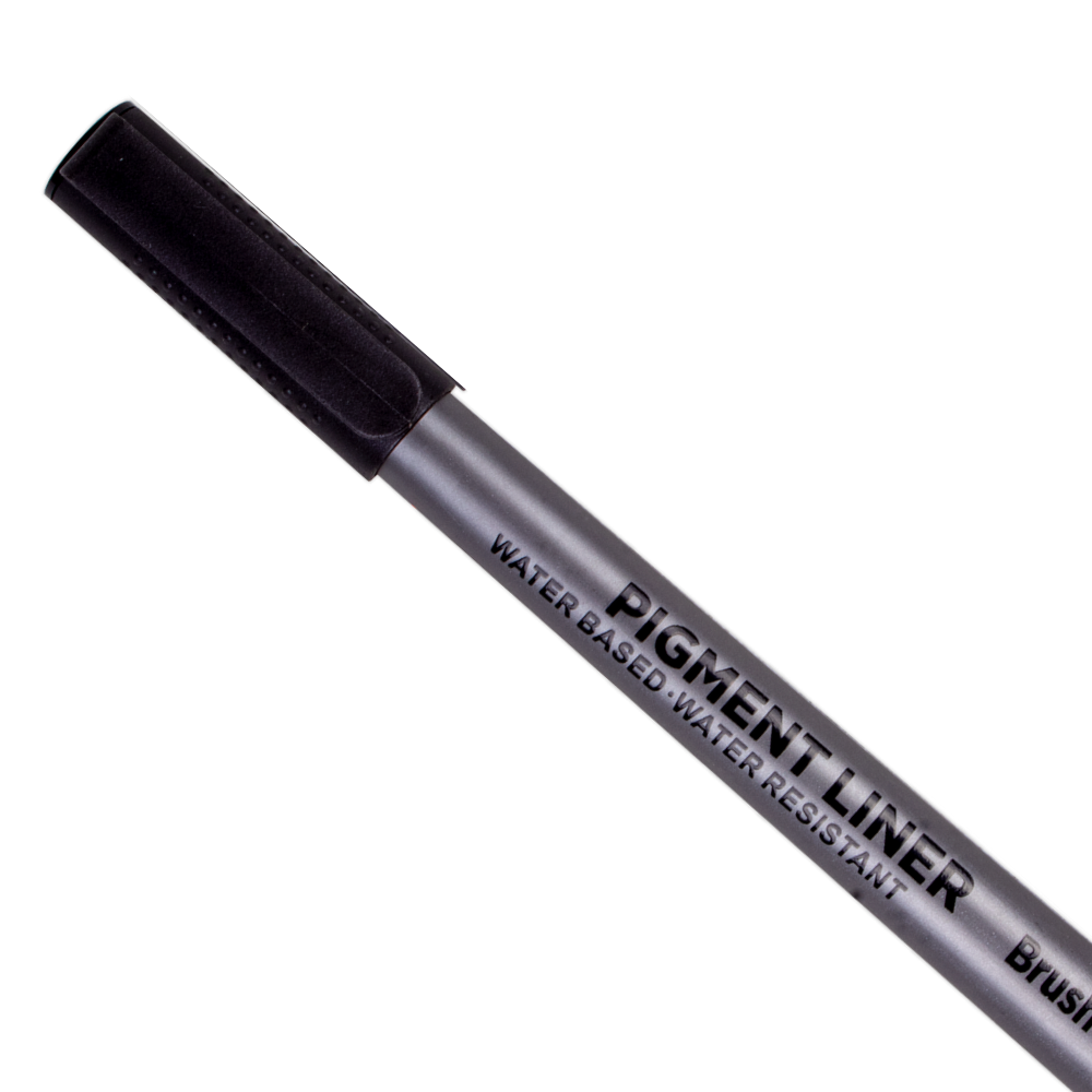 Pigment Fineliner Water Based Black 0.4mm Tip 1pc