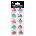 Handmade Stickers Shimmer Cupcakes 10pc