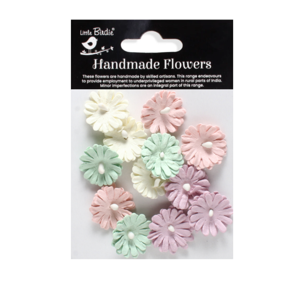 Handmade Flowers Fairy Garden Larisa Approx 2Cm 12Pc
