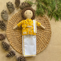 Handmade Fabric Doll Mani 12inch 1pc