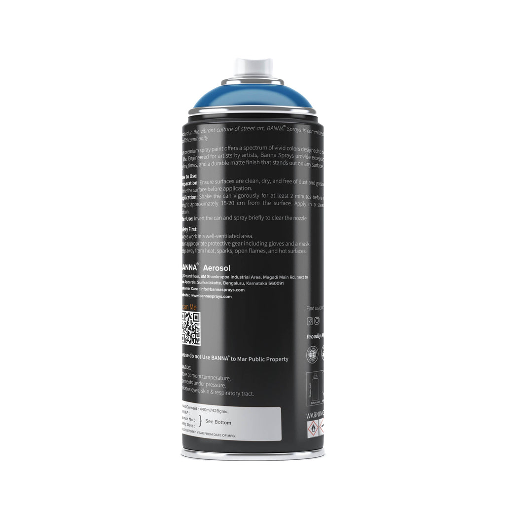 Graffiti Spray Paint Dark Blue 400ml Bottle