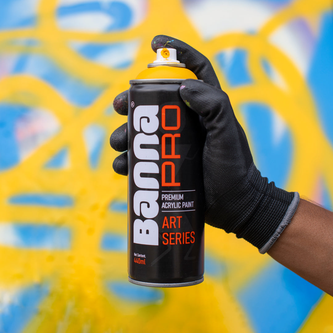 Graffiti Spray Paint Dark Yellow 400ml Bottle