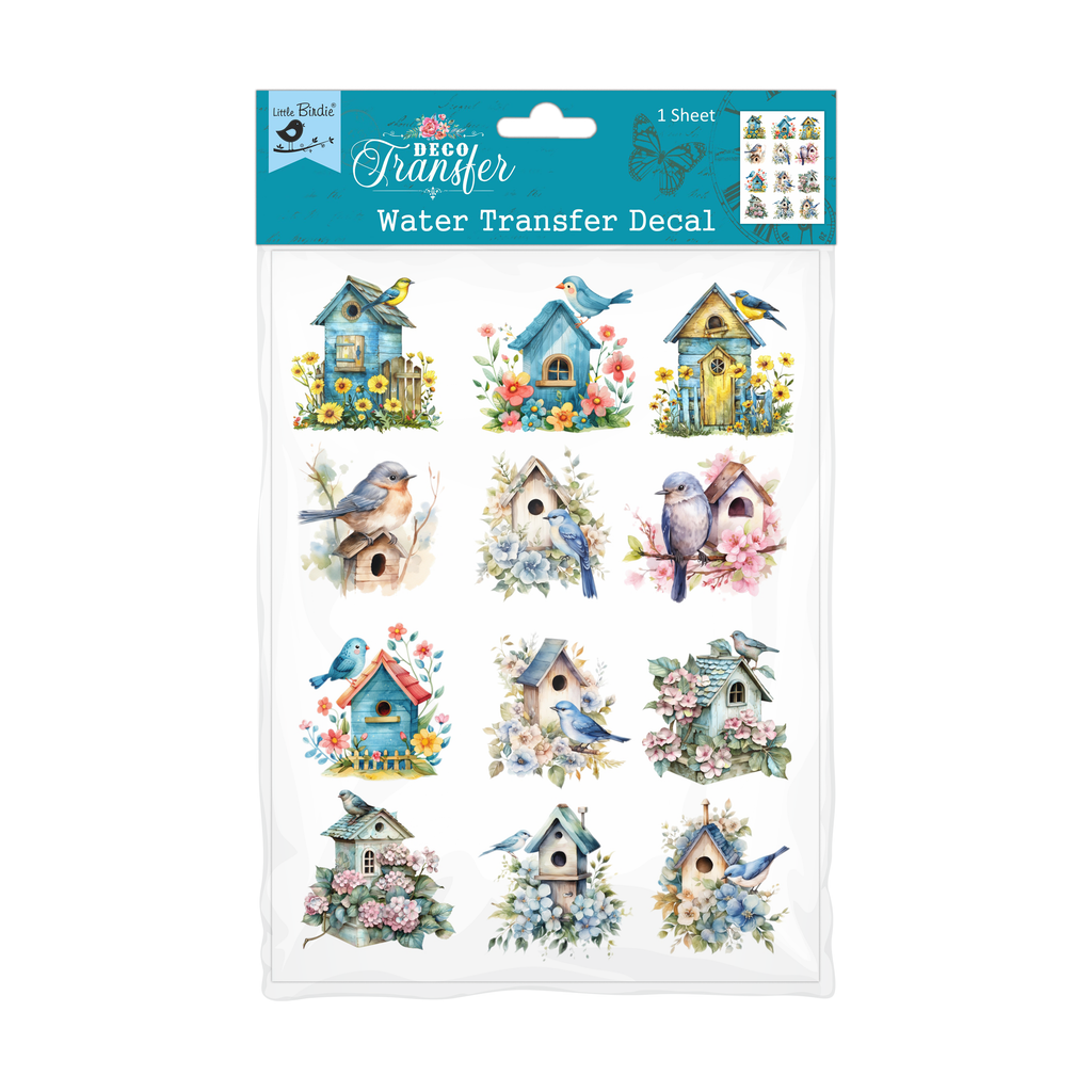 Deco Transfer Sheet Birdhouse Splendour 7.5 X 9.5inch 1pc