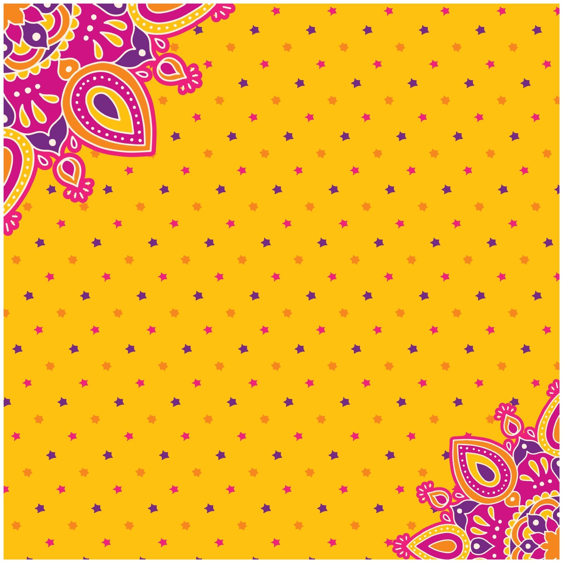 Paper Pack Ethnic Vibes 1Pc, Madhubani 1Pc 12 X 12inch 250gsm 12Sheet