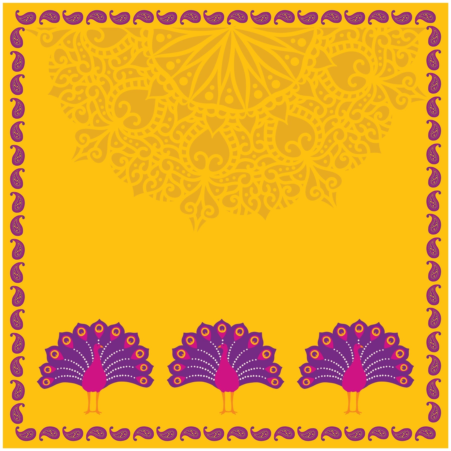 Paper Pack Ethnic Vibes 1Pc, Madhubani 1Pc 12 X 12inch 250gsm 12Sheet