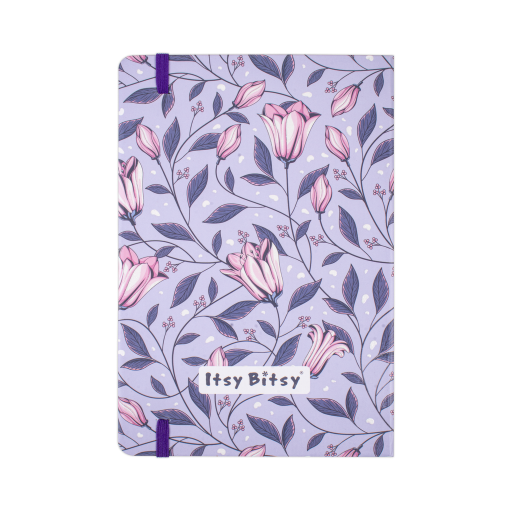 Hardbound Ruled Notebook Follow Your Dreams Edge Printed With Elastic Band 140mm X 210mm 192pages 100gsm