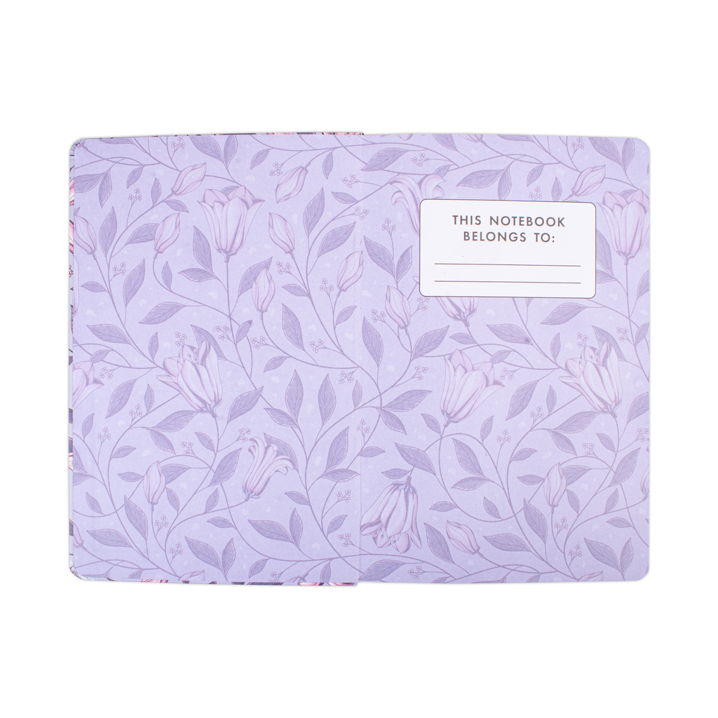 Hardbound Ruled Notebook Follow Your Dreams Edge Printed With Elastic Band 140mm X 210mm 192pages 100gsm