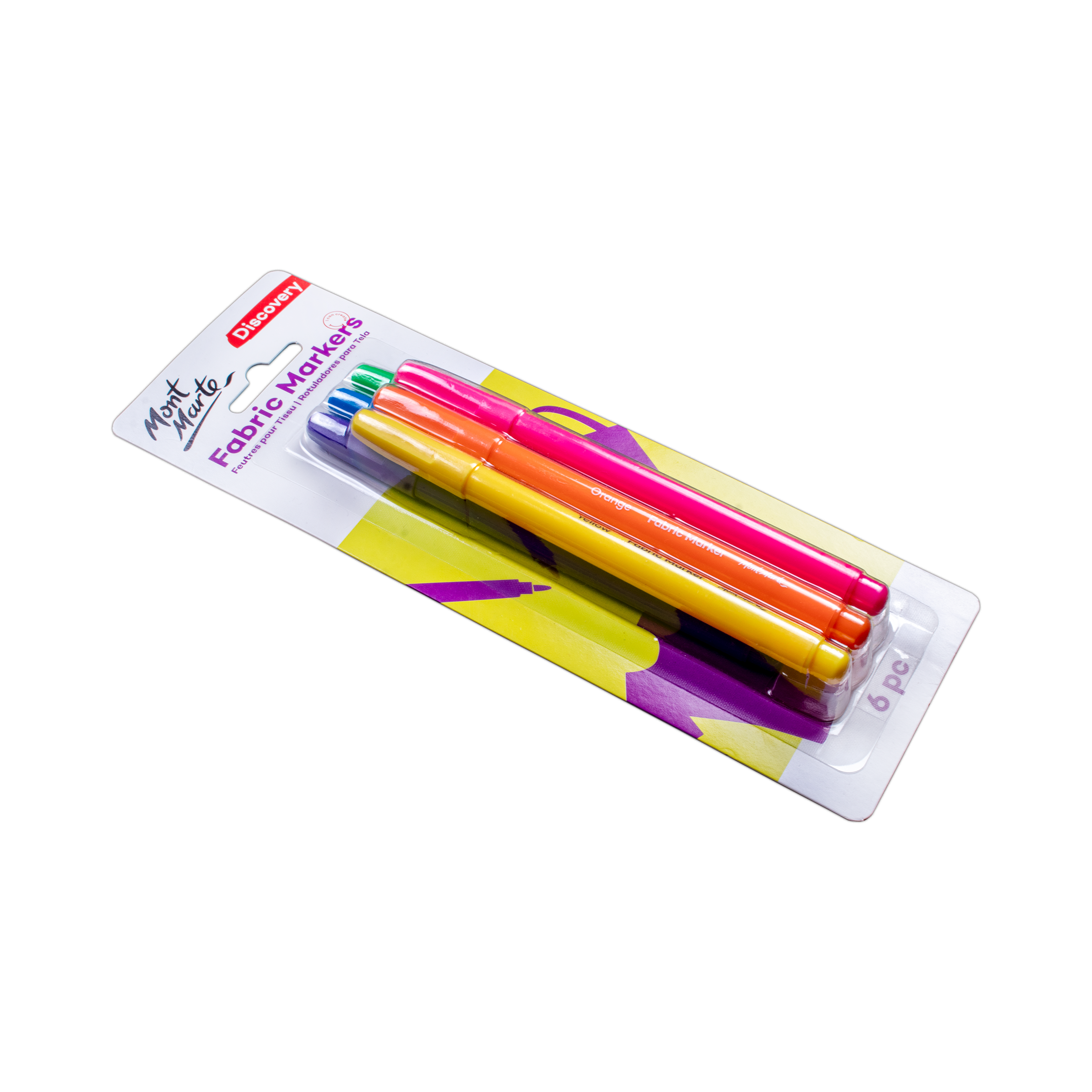 Mont Marte Fabric Markers Discovery 6pc Blister