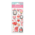Handmade Resin Sticker With Love 17pc