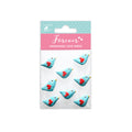 Handmade Sticker Love Birds 8pc